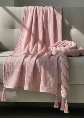 Nairah Crinkle Chiffon Dupatta Wrap-Light Pink Dupatta