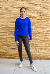 Dhaga Stitched Shirt-Basic Royal Blue