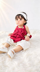 Urban Cut Cotton 2-Piece Bow Outfit-K0015