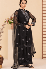 Silcot Stitched 3 Piece Embroidered Collection'2025-Zivara Wear