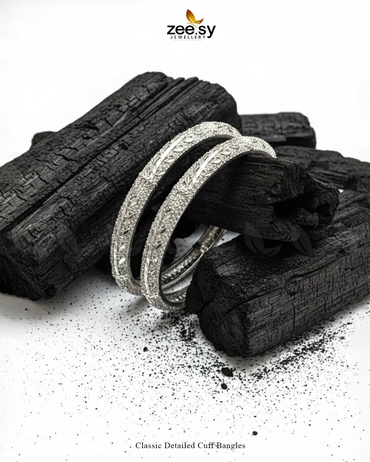 Classic Detailed Cuff Bangles - Zeesy Jewellery