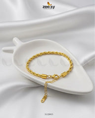 Classic Gold Twisted Rope Bracelet - Zeesy Jewellery