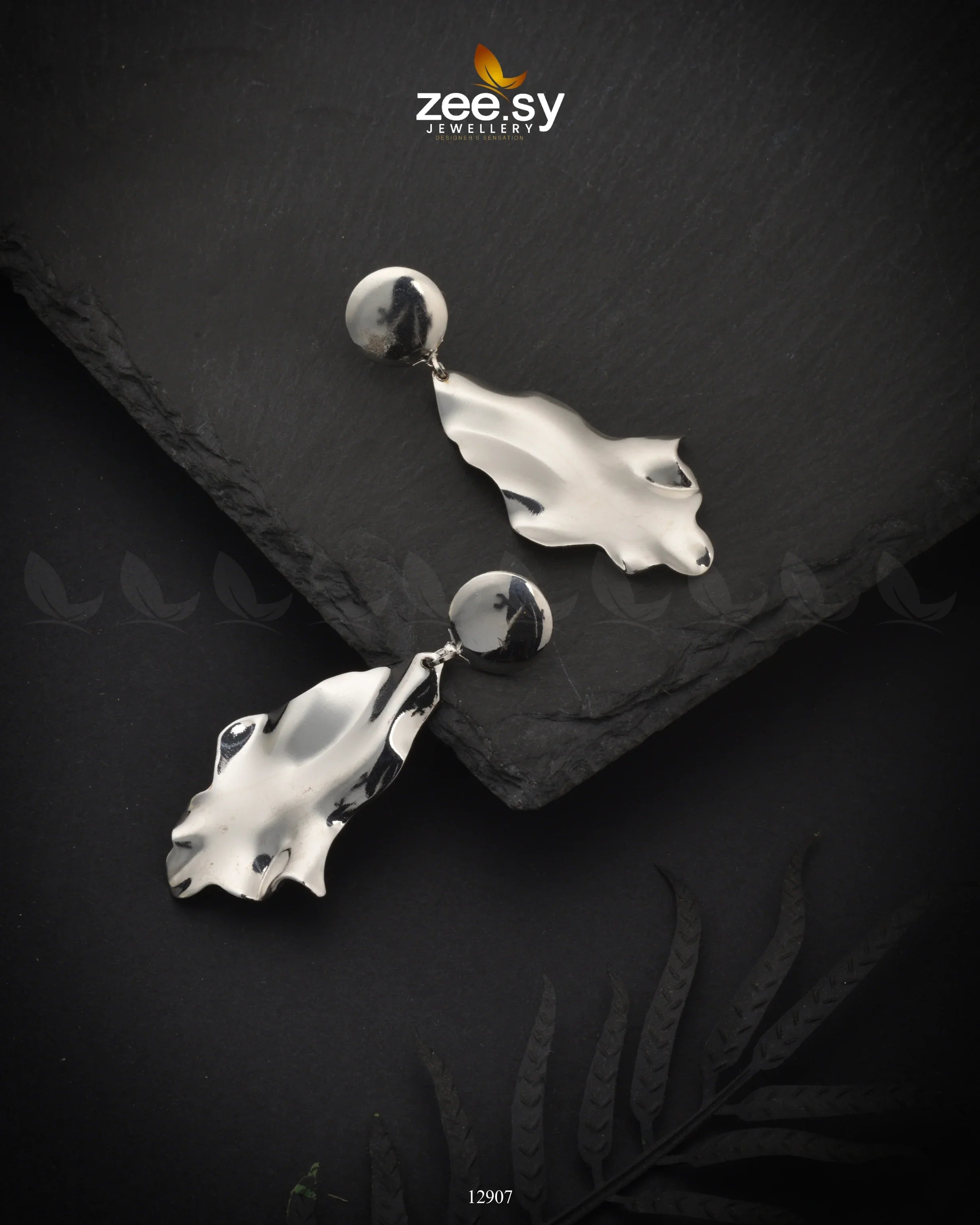 Clematis Earrings Silver - Zeesy Jewellery