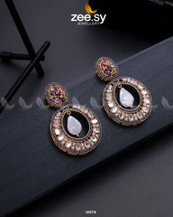 Cluster Zircons Earrings Multi - Zeesy Jewellery
