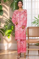 Bin Saeed Stitched 2 Piece Co Ords Cotton Collection'2025-WC-2402-Pink