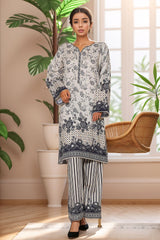 Bin Saeed Stitched 2 Piece Co Ords Cotton Collection'2025-WC-2399-O/W
