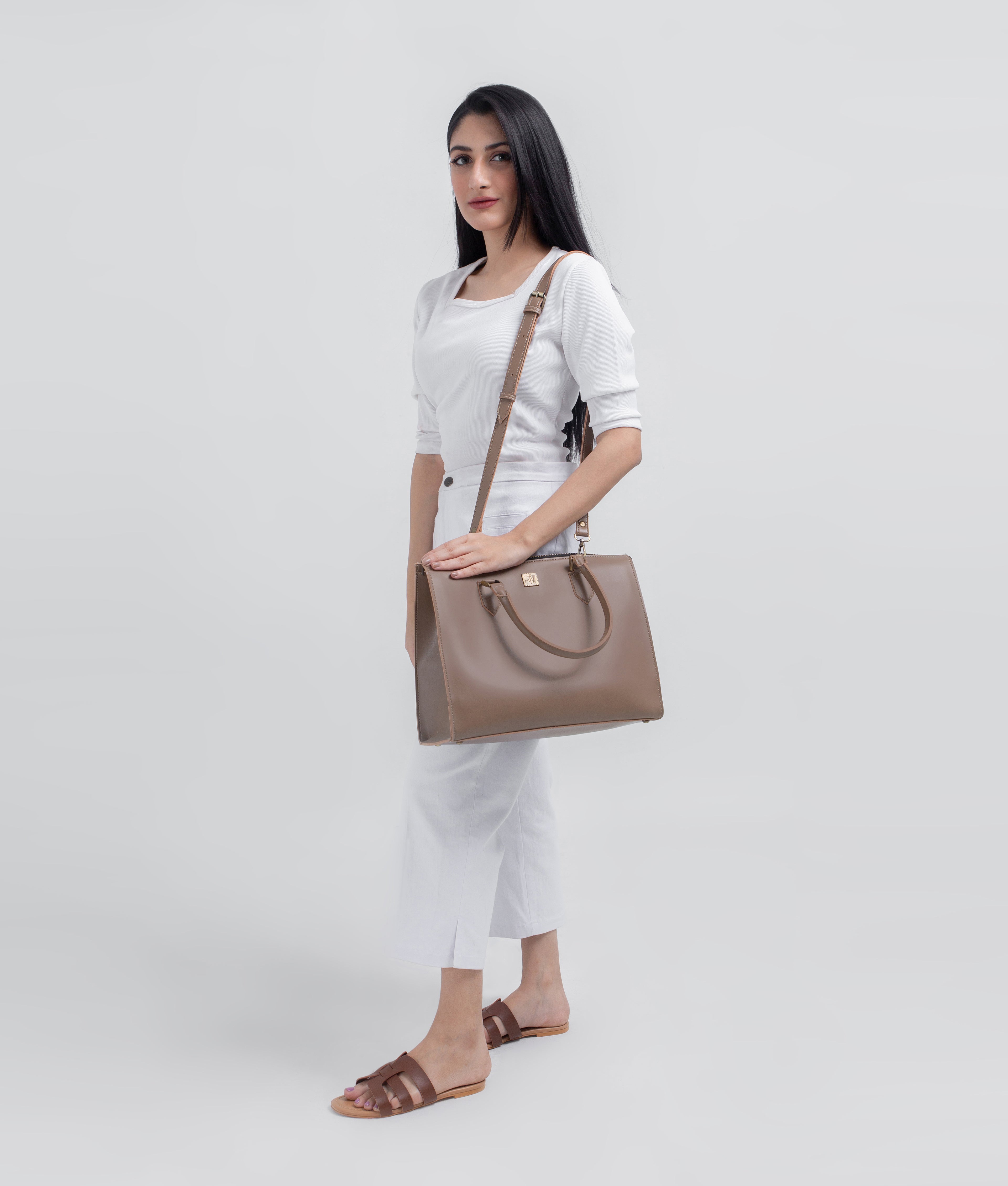 RTW Creation - Coffee workplace handbag