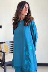 Zayne By Mashrib Stitched Summer Vol-01 Suit-Azuree - 2pc