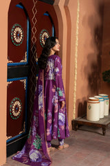 Dusky Delight By Feathers Unstitched 3 Piece Summer Collection'2025-MEHZAL-FT464
