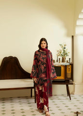 Feathers Unstitched 3 Piece Digital Printed Lawn Summer Suit-SAPHIRA-FT461