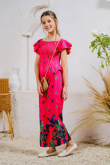 Sprinkles Stitched 1 Piece Summer Jumpsuit Kids Collection'2025-Coral Blossom Jumpsuit