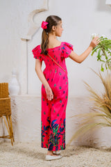 Sprinkles Stitched 1 Piece Summer Jumpsuit Kids Collection'2025-Coral Blossom Jumpsuit