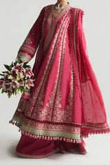 SS Lawn By Hussain Rehar Unstitched 3 Piece Emb Lawn Eid Edit Suit-01-Corale