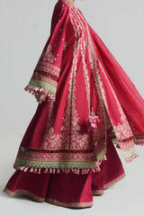 SS Lawn By Hussain Rehar Unstitched 3 Piece Emb Lawn Eid Edit Suit-01-Corale