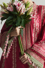 SS Lawn By Hussain Rehar Unstitched 3 Piece Emb Lawn Eid Edit Suit-01-Corale