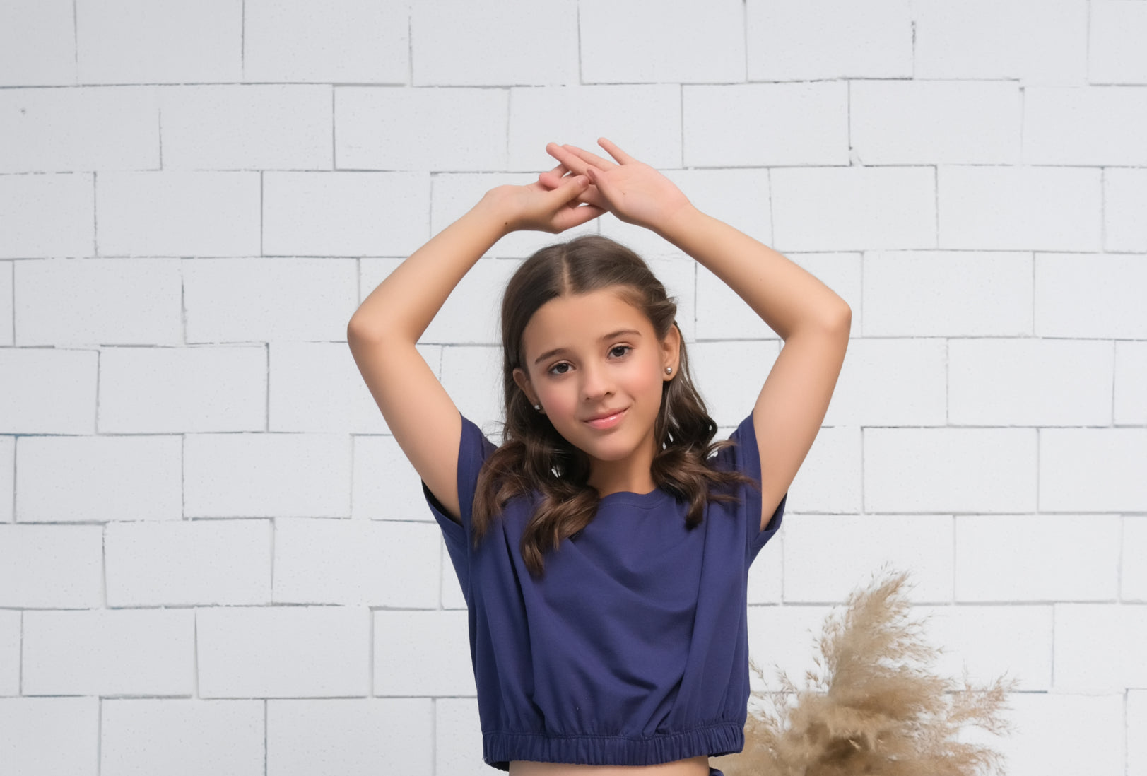 Sprinkles Stitched 1 Piece Summer Shirts Kids Collection'2025-Navy - Crop Basic Tee - Jersey