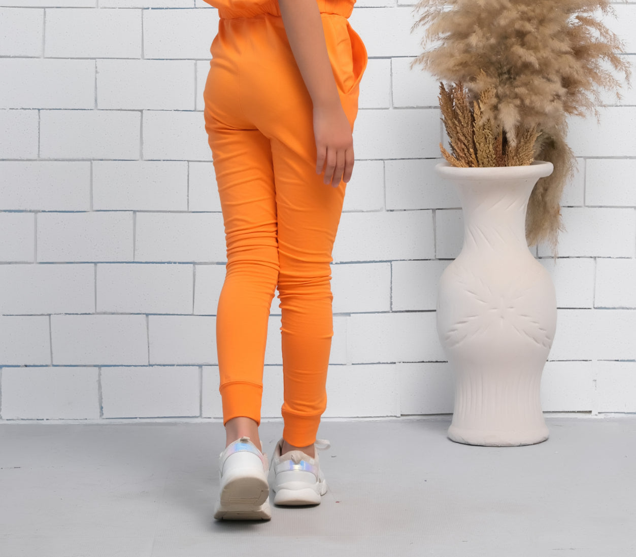 Sprinkles Stitched 1 Piece Summer Bottoms Kids Collection'2025-Orange - Jogger Pant - Jersey