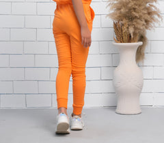 Sprinkles Stitched 1 Piece Summer Bottoms Kids Collection'2025-Orange - Jogger Pant - Jersey