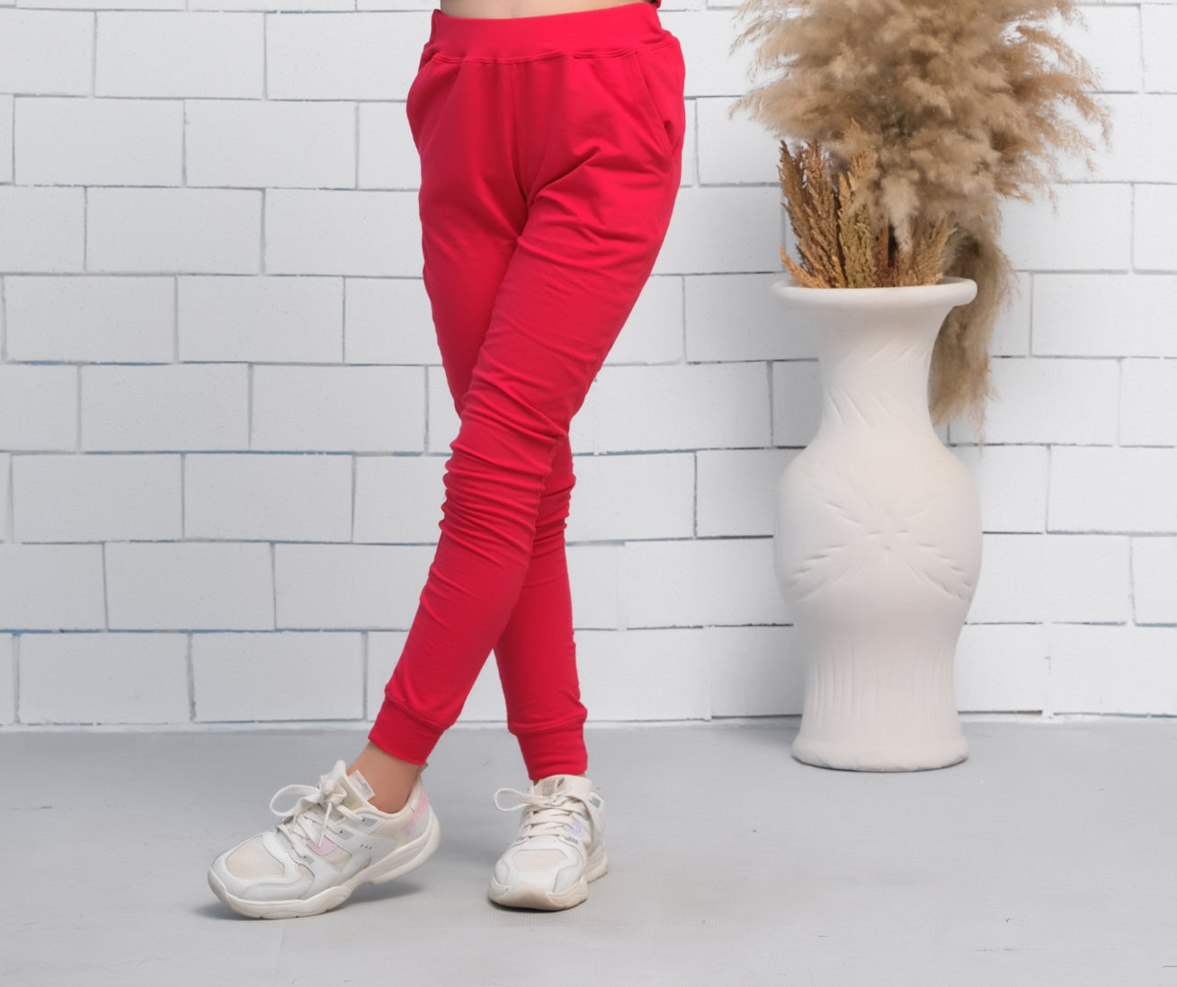 Sprinkles Stitched 1 Piece Summer Bottoms Kids Collection'2025-Red - Jogger Pant - Jersey
