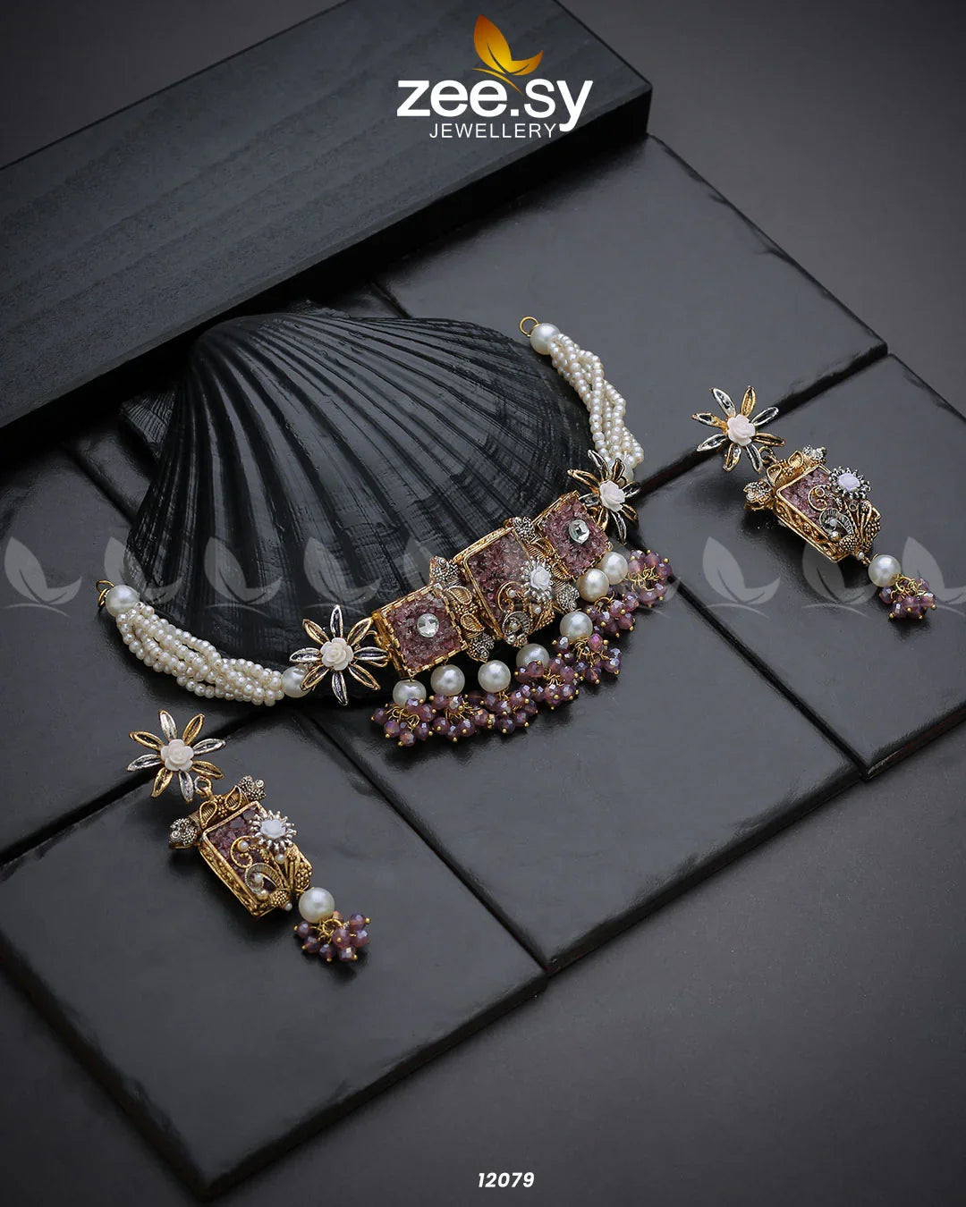 Cosmic Galaxies Necklace Purple - Zeesy Jewellery