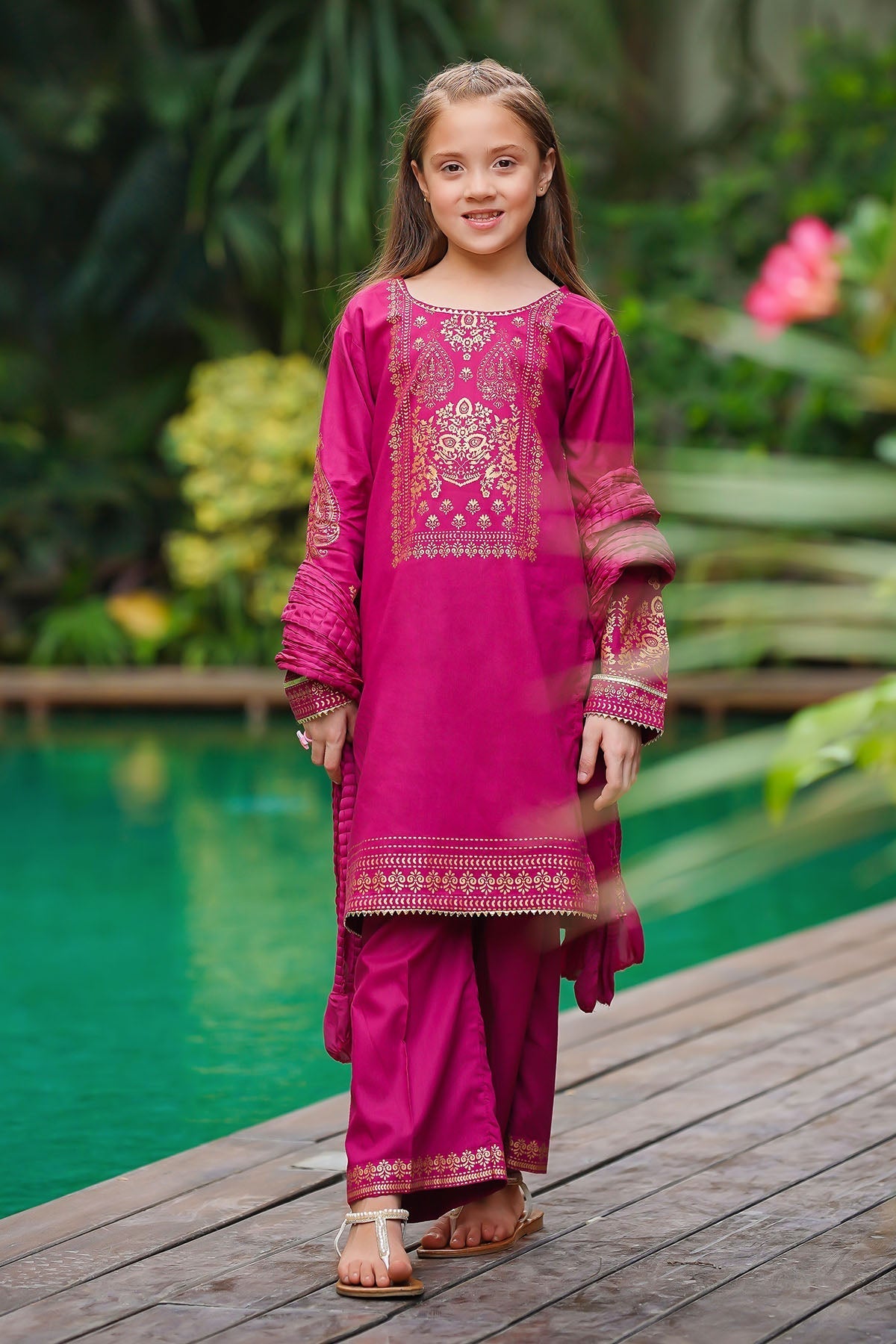 Beautiful printed 3 pc suits & dresses for girls in Pakistan - perfect for Eid, parties & special occasions