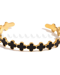 Crux Bracelet Golden Black - Zeesy Jewellery