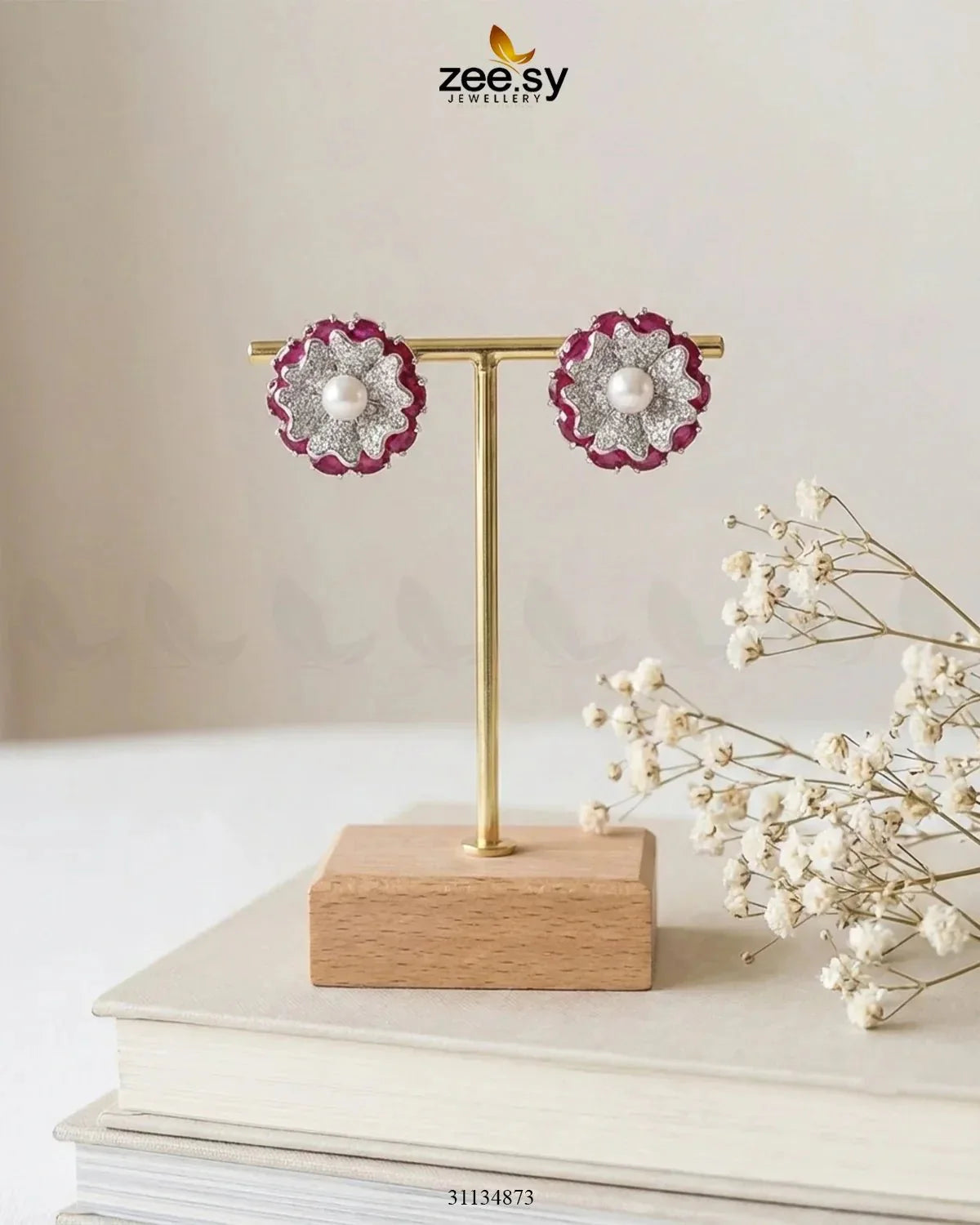 Customizable Radiance Floral Earrings