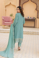 Maya By Azmeerah Stitched 3 Piece Hand Emb Chiffon Collection'2025-03-Cyanora