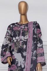 Sada Bahar Stitched 3 Piece Printed Lawn Vol-01 Suit-PR-9523-N Blue