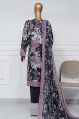 Sada Bahar Stitched 3 Piece Printed Lawn Vol-01 Suit-PR-9523-N Blue