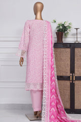 Amyrah By Sada Bahar Stitched 3 Piece Emb Festive Collection-CK-4064-Pink