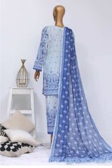 Sada Bahar Stitched 3 Piece Mid Summer Co Ords Suit-D-5680-Sky Blue