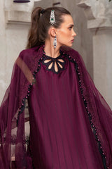 Maria B Sateen Unstitched 3 Piece Embroidered Suit-CST-501