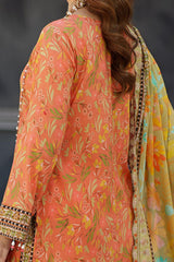 Cutwork Bliss By Al Zohaib Unstitched 3 Piece Lawn Vol-02 Suit-D-01