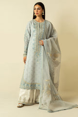 Zara Shahjahan Unstitched 3 Piece Lawn Vol-02 Suit-ZEL-01