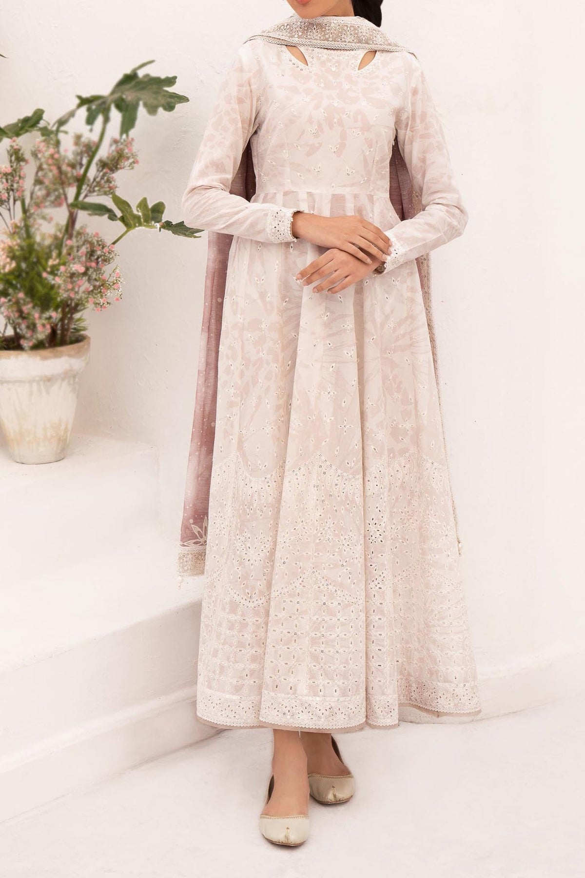Delia By Jazmin Unstitched 3 Piece Luxury Emb Lawn Collection'2024-D-01