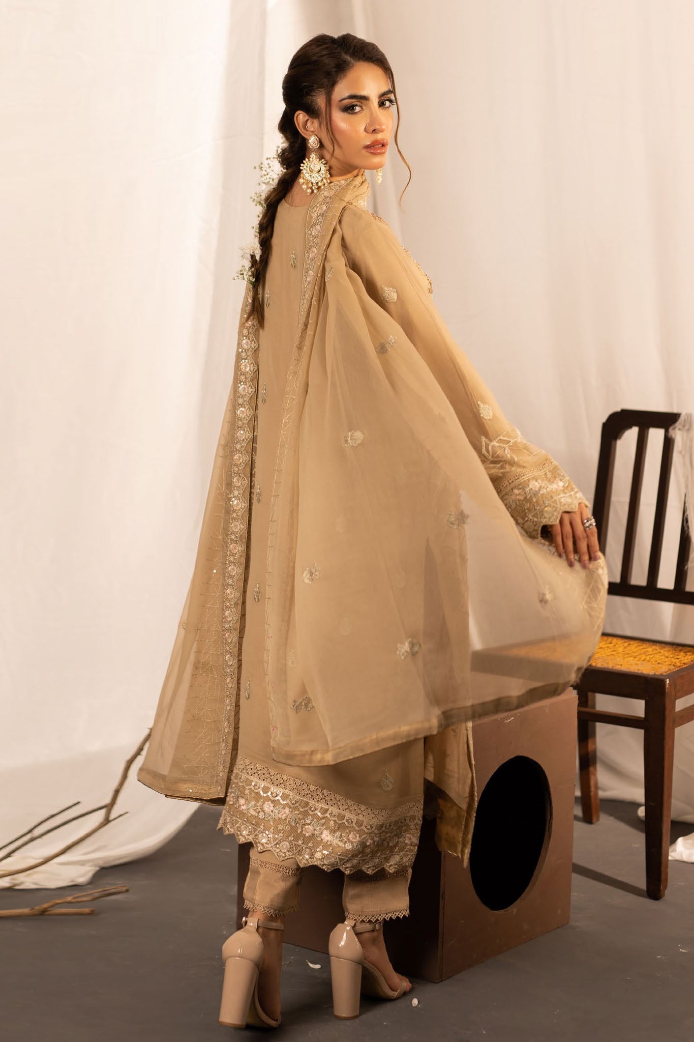 Dastan By Guzel Stitched 3 Piece Luxury Formals Collection'2024-D-01-Zareen