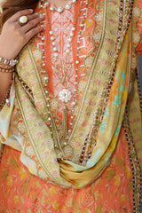 Cutwork Bliss By Al Zohaib Unstitched 3 Piece Lawn Vol-02 Suit-D-01