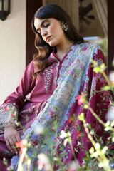 Aylin By Republic Unstitched 3 Piece Emb Lawn Summer Suit-D-02-A-Fleur