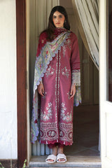 Aylin By Republic Unstitched 3 Piece Emb Lawn Summer Suit-D-02-A-Fleur