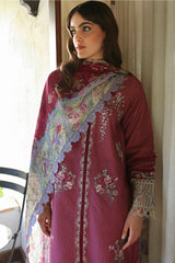 Aylin By Republic Unstitched 3 Piece Emb Lawn Summer Suit-D-02-A-Fleur
