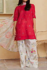Coco Prints By Zara Shah Jahan Unstitched 3 Piece Digital Printed Lawn Suit-D-02-Coco Cherry