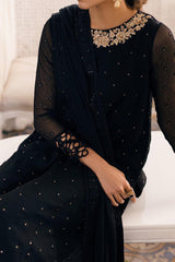 Eid Drop 1 By Azure Unstitched 3 Piece Ensembles Chiffon Suit-D-02-Midnight Glow