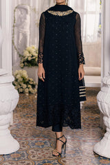 Eid Drop 1 By Azure Unstitched 3 Piece Ensembles Chiffon Suit-D-02-Midnight Glow