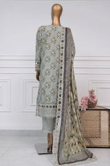 Signature By Sada Bahar Stitched 3 Piece Festive Emb Lawn Suit-D-4015-Mint