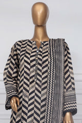 Sada Bahar Stitched 3 Piece Printed Lawn Vol-01 Suit-PR-9503-Black