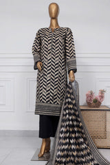 Sada Bahar Stitched 3 Piece Printed Lawn Vol-01 Suit-PR-9503-Black