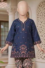 Aroob Stiched Co Ords Summer Suit-D-0251-Blue