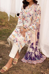 Mahee's by Riaz Arts 3 Piece Unstitched Chikankari Lawn Suit-MC-02
