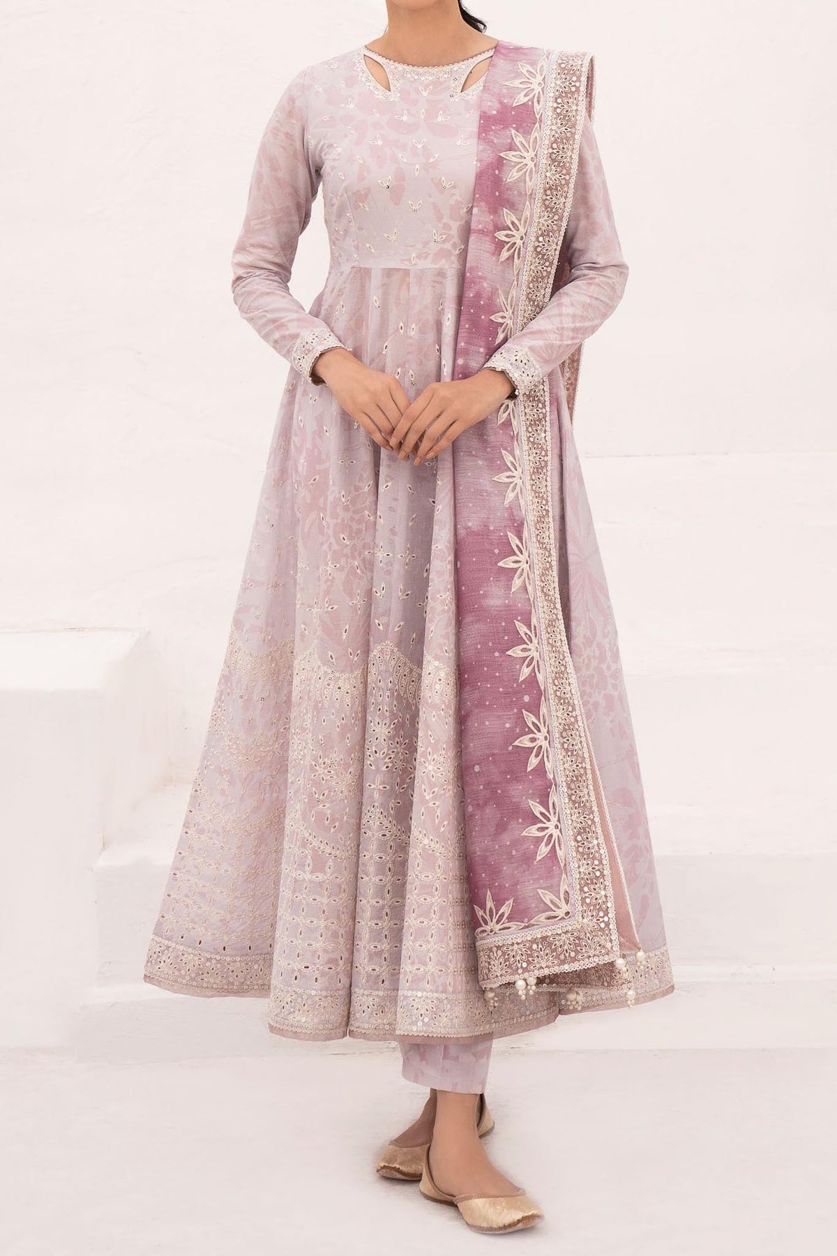 Delia By Jazmin Unstitched 3 Piece Luxury Emb Lawn Collection'2024-D-02